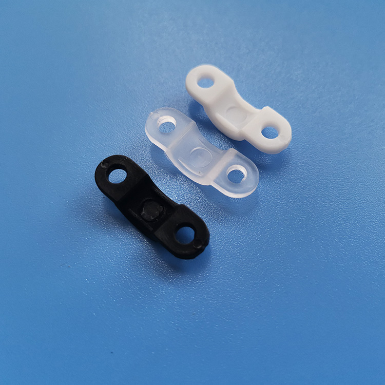 燈具防拉線(xiàn)扣小弧形壓線(xiàn)板孔距15mm黑色白色透明
